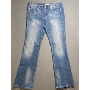 Y2K LEI Felecia Lowrise Bootcut‎ Jeans Juniors Size 13 (Fits 32x31) Distressed